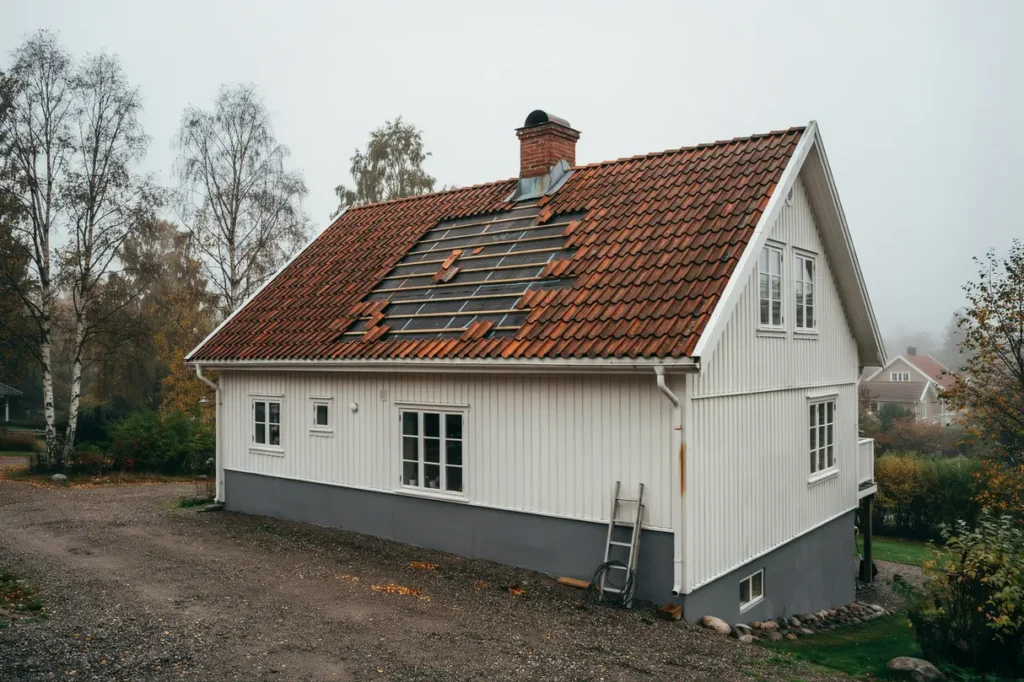 solceller p taket s kontrollerar du b righet t tskikt och r tt inf stning innan installation